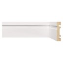 Ver imagem 2 de Rodapé de MDF 5CMX15MMX2,40m com Friso 503 Branco/Frisado Moldufama