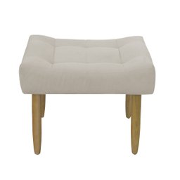 Puff Decorativo Quarto e Sala de Estar Suede Light Herrero:Bege - 2