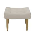 Ver imagem 2 de Puff Decorativo Quarto e Sala de Estar Suede Light Herrero:Bege