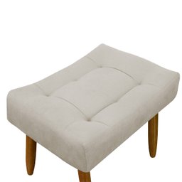 Puff Decorativo Quarto e Sala de Estar Suede Light Herrero:Bege - 4