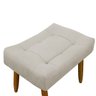 Puff Decorativo Quarto e Sala de Estar Suede Light Herrero:Bege - 4