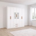 Ver imagem 1 de Guarda Roupa com 2 Espelhos e 6 Portas Platinum -grand Line