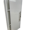 Porta de Aluminio Lambril Branco com Puxador e Vidro Linha 25 - 210x90 Direita - 3