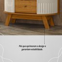 Ver imagem 7 de Cristaleira com Espelho Led 4 Portas 2 Gavetas Moss - Cinamomo/off White