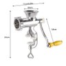 Moedor de Carne Manual Maquina Moer Hamburguer Alimentos Embutidos Mimoso Semi Profissional Completo - 8