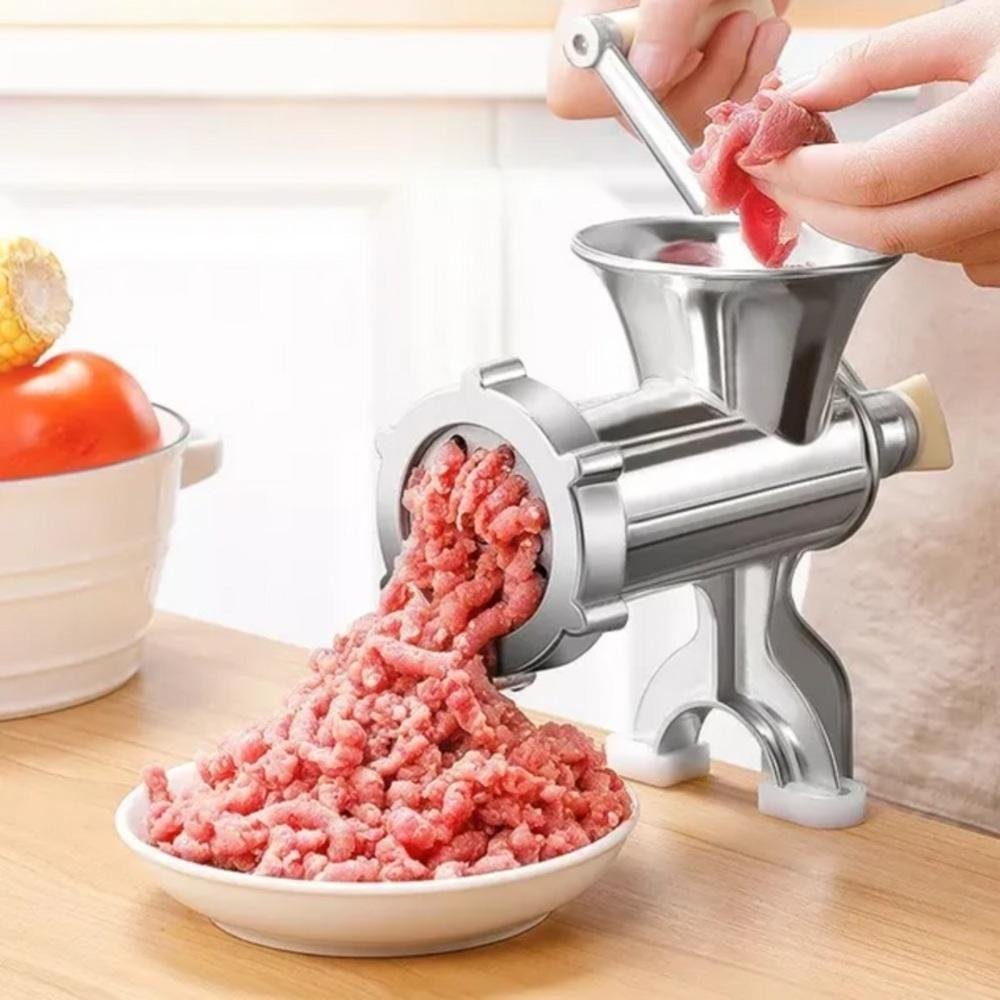 Moedor de Carne Manual Maquina Moer Hamburguer Alimentos Embutidos Mimoso Semi Profissional Completo - 5