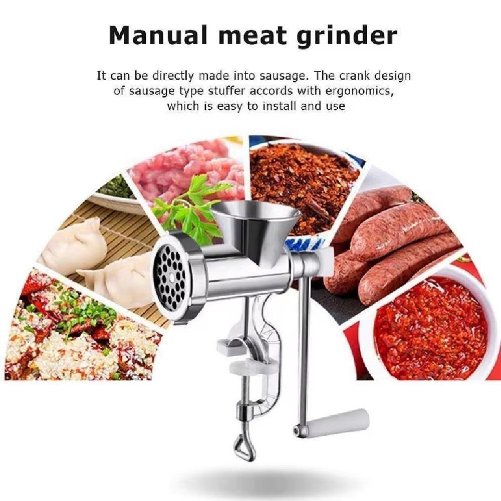 Moedor de Carne Manual Maquina Moer Hamburguer Alimentos Embutidos Mimoso Semi Profissional Completo - 3