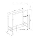 Ver imagem 3 de Arara de Roupas com Rodinhas em Silicone para Loja Modelo Quadrada Dupla Comac