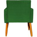 Ver imagem 2 de Kit 2 Poltronas Decorativa para Sala Nina Suede Cores Pé Palito 30cm Castanho - Suede
