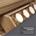 Ver imagem 6 de Cozinha 5 Peças Condessa Vidro Nesher MDF Carvalho Titânio