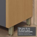 Ver mais imagens de Cozinha 5 Peças Condessa Vidro Nesher MDF Carvalho Titânio