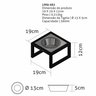Comedouro Elevado Individual Cão Porte P Preto - 3