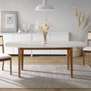 Ver imagem 7 de Conjunto Mesa Tiê e 6 Cadeiras Tiê Maxx CabeCasa MadeiraOriginals Bege/Amêndoa