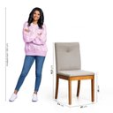Ver imagem 6 de Conjunto Mesa Tiê e 6 Cadeiras Tiê Maxx CabeCasa MadeiraOriginals Bege/Amêndoa