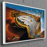 Quadro Decorativo Salvador Dali Relógio Derretendo:150x100/PRETA - 7