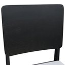 Ver imagem 7 de Kit 2 Cadeiras Quéops Madeira Maciça Encosto Anatômico Assento Estofado - Preto Corano Bruma
