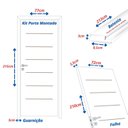 Ver imagem 3 de Kit Porta de Madeira 215x77cm Batente 9,5cm com Guarnição Cristal Primer Uniportas Abertura Direita