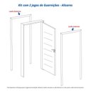 Ver imagem 5 de Kit Porta de Madeira 215x77cm Batente 9,5cm com Guarnição Cristal Primer Uniportas Abertura Direita Branco