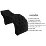 Maca Estofada Capitonê Clínica Salão Estética Veludo Marta:Preto - 6
