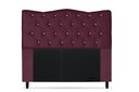 Ver imagem 1 de Cabeceira Dunas Solteirão Viúva 120cm com Strass Suede: Bordô