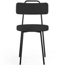 Ver imagem 6 de Kit 04 Cadeiras Decorativas Estofada Para Sala De Jantar Barcelona L02 Facto Preto - Lyam Decor