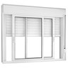 Janela De Correr 2 Folhas Móveis com Persiana Integrada 120x150cm Black Out Vidro Liso Topsul Esquad - 2