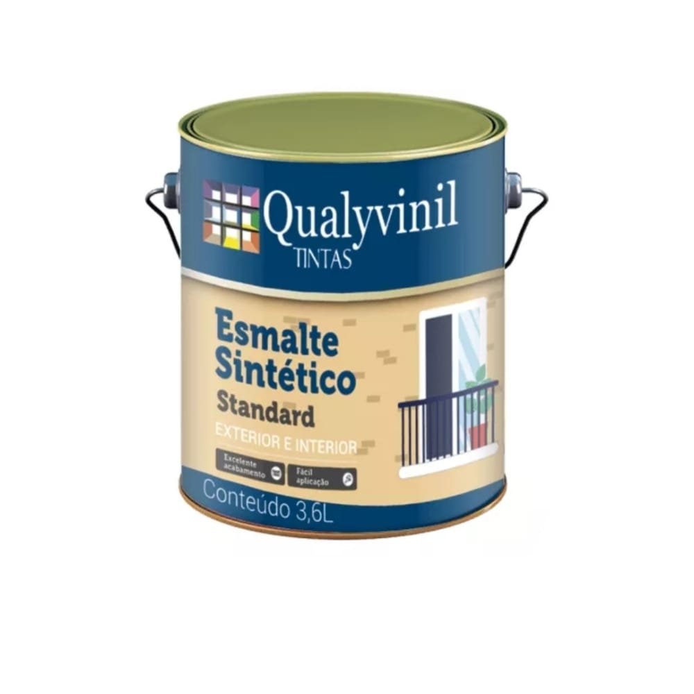 Tinta Esmalte Standard de 3.6l Ótima Aplicação Qualyvinil