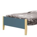 Ver imagem 3 de Cama Solteiro Simba Areia Fosco com Pés Madeira Natural e Colchão D33 - Reller Móveis