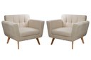 Ver imagem 1 de Conjunto 2 Poltronas Bruna Estilo Living Moderna Decoração Sala Recepção
