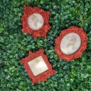Ver imagem 4 de Kit Porta Retrato Vermelho para Árvore Natal 10cm 3 Peças - Magizi