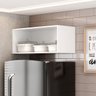 Armário Aéreo 74cm de Cozinha para Geladeira Suspenso Samara - Branco - 2