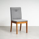 Ver imagem 6 de Conjunto Mesa de Jantar e 4 Cadeiras Tiê Maxx CabeCasa MadeiraOriginals Cinza/Amêndoa/Off White