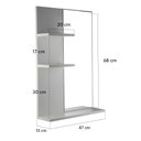 Ver imagem 3 de Armário para Banheiro com Espelho Liege A Branco 68cm