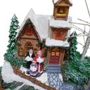 Ver imagem 7 de Enfeite Vilarejo Natalino Natal Musica Decoracao de Mesa Cenario Aparador Estante Sala Loja Vitrine 