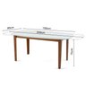 Conjunto Mesa de Jantar e 4 Cadeiras Tiê CabeCasa MadeiraOriginals - 2