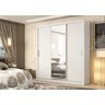 Guarda-roupa Residence 3 Portas Deslizantes com Espelho Branco | Mdp | Liberty Móveis - 4
