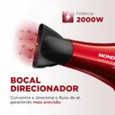 Ver imagem 3 de Secador de Cabelo Mondial Infinity 2500 Íon Vermelho/preto 1900w 220v - Sc-12
