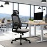 Cadeira de Escritorio Ergonômica Presidente Nr17 Modelo Ergopro One:cinza/preto - 1
