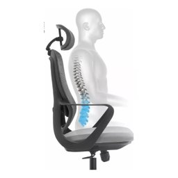 Cadeira de Escritorio Ergonômica Presidente Nr17 Modelo Ergopro One:cinza/preto - 6