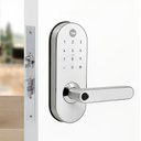 Ver imagem 2 de Fechadura Digital Ymc 420w Branca Biometria, Senha, Cartão