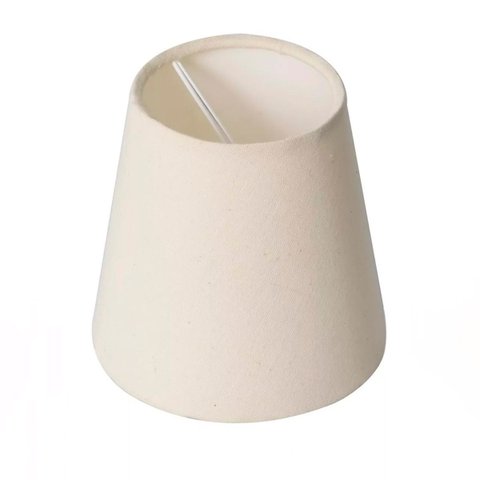 Cúpula de Abajur 11x8x11cm Tecido Algodão Soquete Vela Ref 01