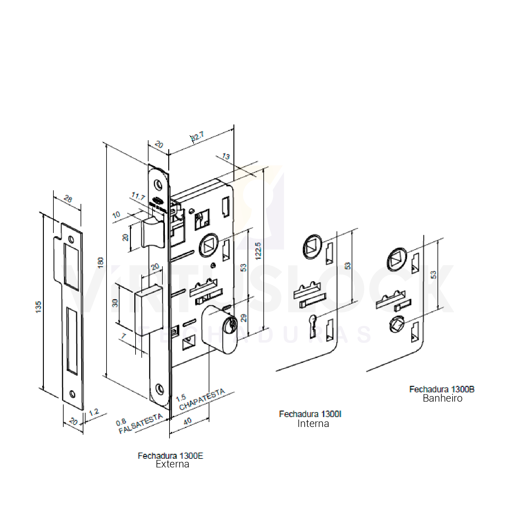 Fechadura Banheiro Duna 3 Maq 40 Imab - 4