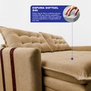 Ver imagem 2 de Sofá Baú sem Caixa Retrátil 1,80m Softgel Petit Boucle Caramelo Cama Inbox