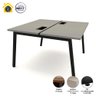 Mesa de Trabalho 2 Lugares Csp Pés Cavalete 1,20m F5 Cor:cinza Sagrado com Preto - 10