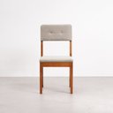 Ver imagem 6 de Conjunto Mesa de Jantar e 4 Cadeiras Tiê CabeCasa MadeiraOriginals Bege/Amêndoa/Off White