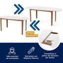 Ver mais imagens de Conjunto Mesa de Jantar e 4 Cadeiras Tiê CabeCasa MadeiraOriginals