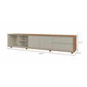 Ver imagem 5 de Rack Prime para Tv 75" com 2 Portas e 2 Gavetas Mavaular:naturalle/off
