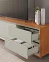 Ver imagem 3 de Rack Prime para Tv 75" com 2 Portas e 2 Gavetas Mavaular:naturalle/off