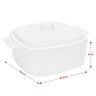 Tigela Pote com Tampa Melamina Branco 23cm - 3