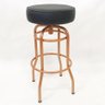 Kit 3 Banquetas Bar Alta Giratória Cobre Assento Preto - Poltronas do Sul - 2
